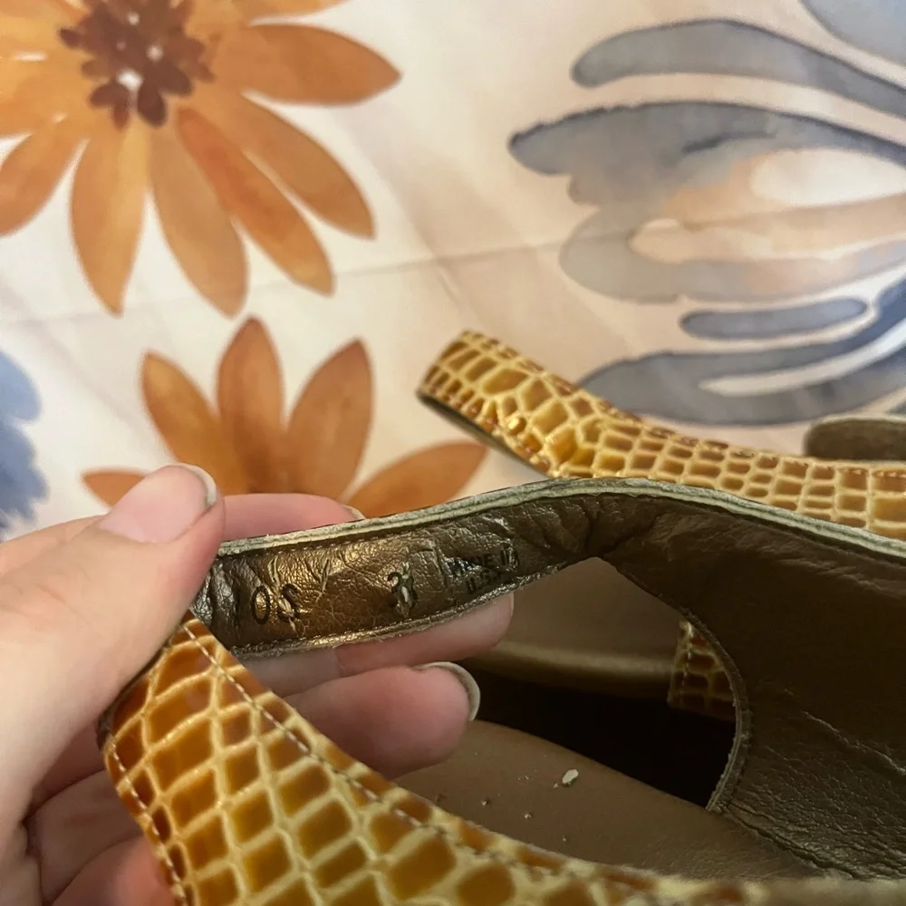SAS W6 Caramel Brown Croc Open Toe Summer Fall Vacation Casual Comfort Sandals